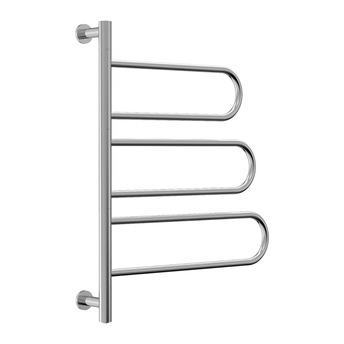 Reina Orne Dry Electric Heated Towel Rail in Polished Stainless Steel