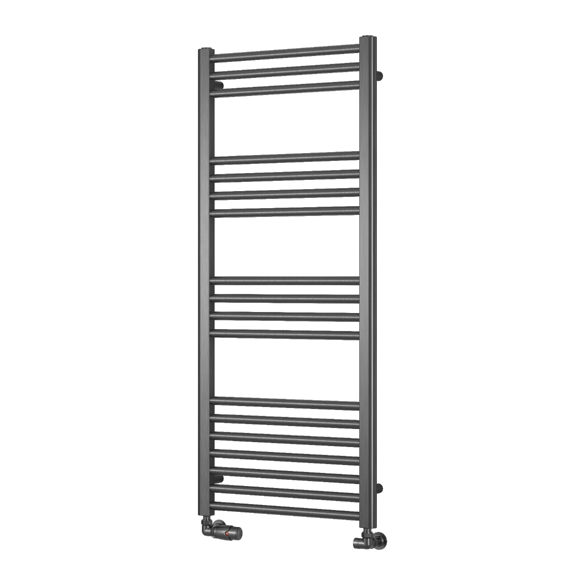 Reina Ottone Brushed Gun Metal Steel Bathroom Radiator | 1 colour, 6 sizes