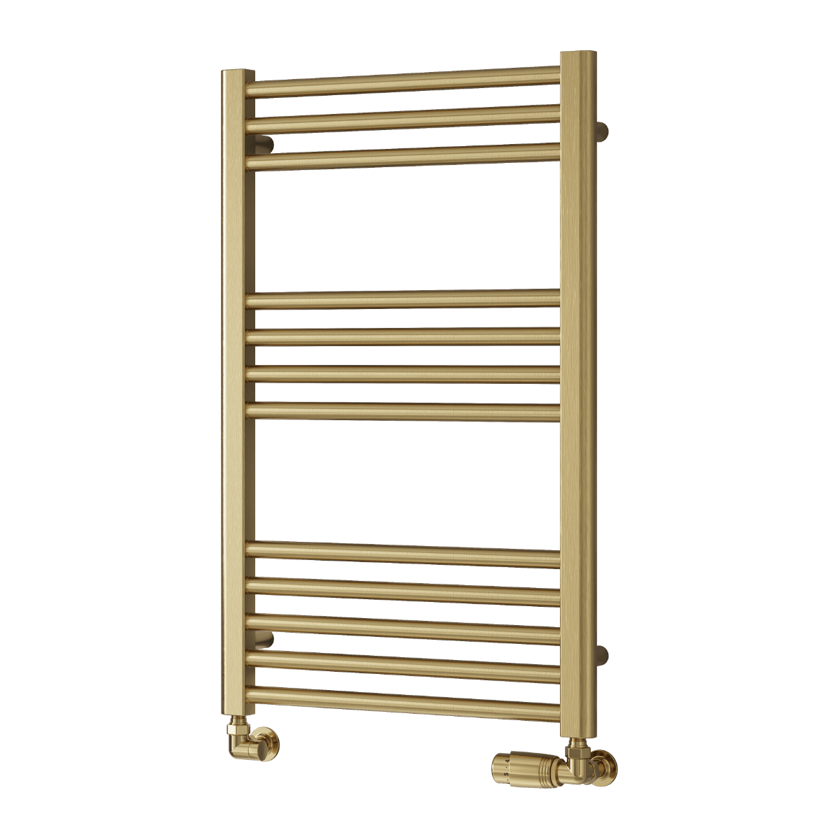 Reina Ottone Brushed Brass Steel Bathroom Radiator in 1600H x 500W