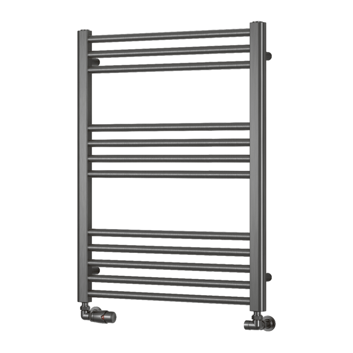 Reina Ottone Brushed Gun Metal Steel Bathroom Radiator in 1200H x 500W
