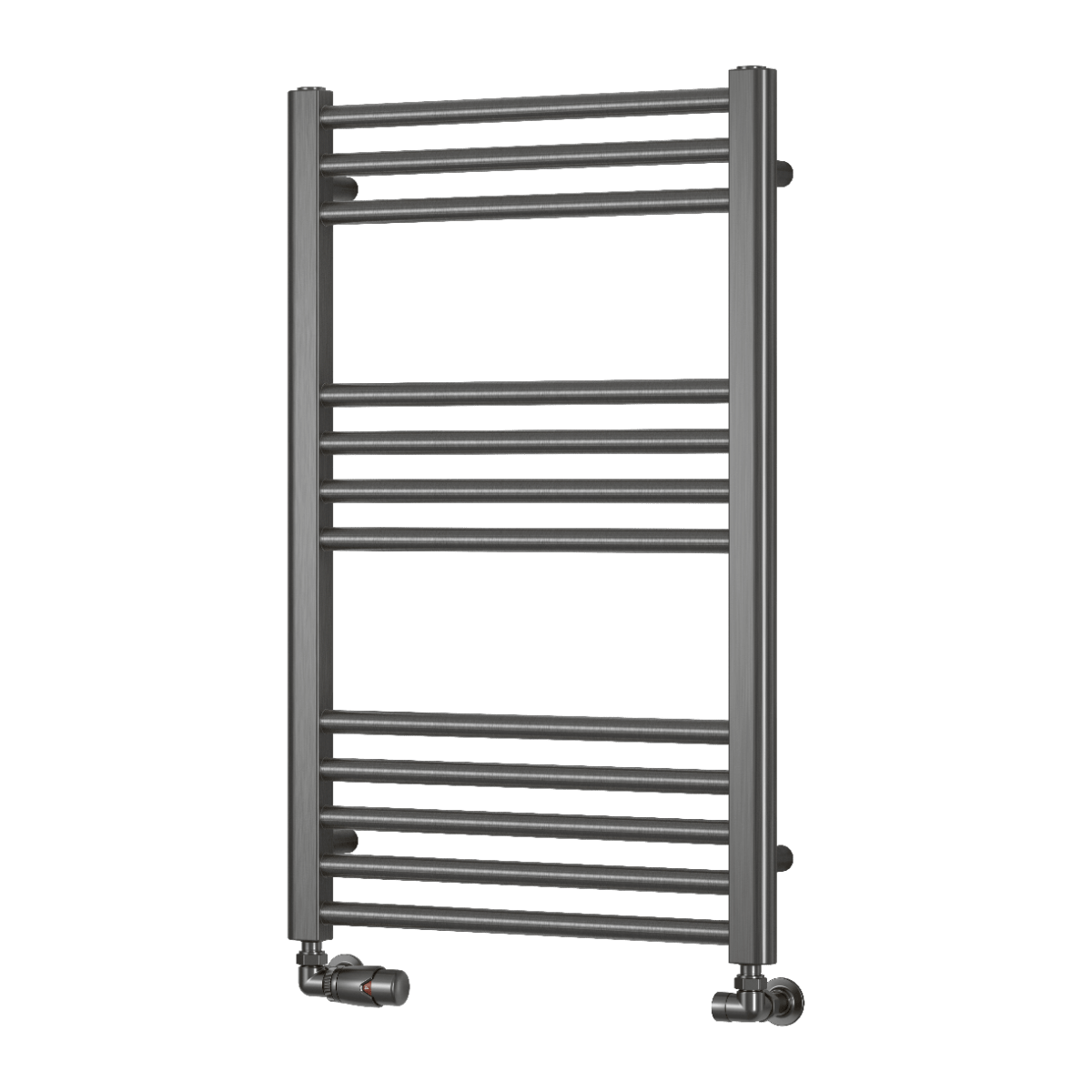 Reina Ottone Brushed Gun Metal Steel Bathroom Radiator in 1200H x 500W