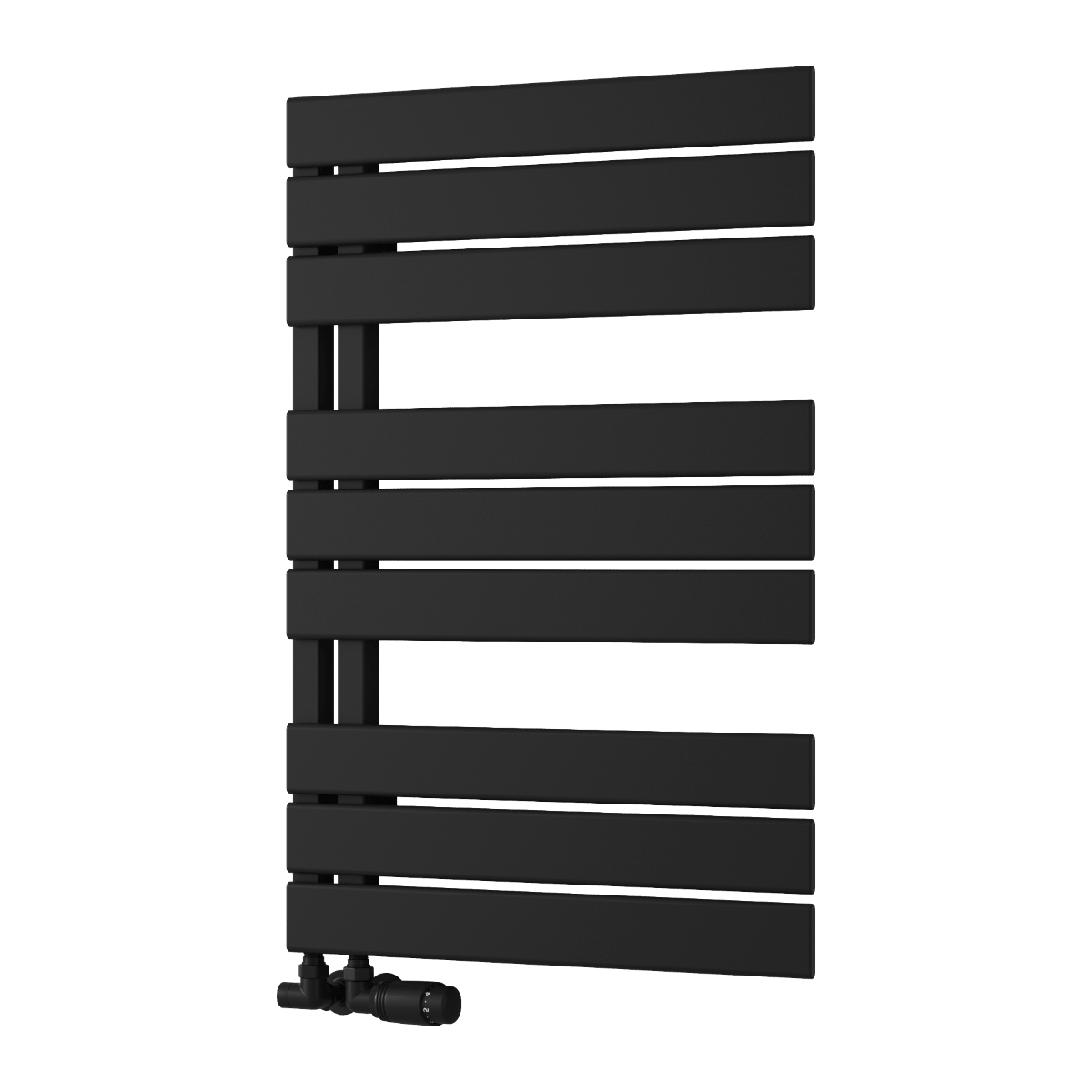 Reina Pettino Heated Steel Towel Rail in Black