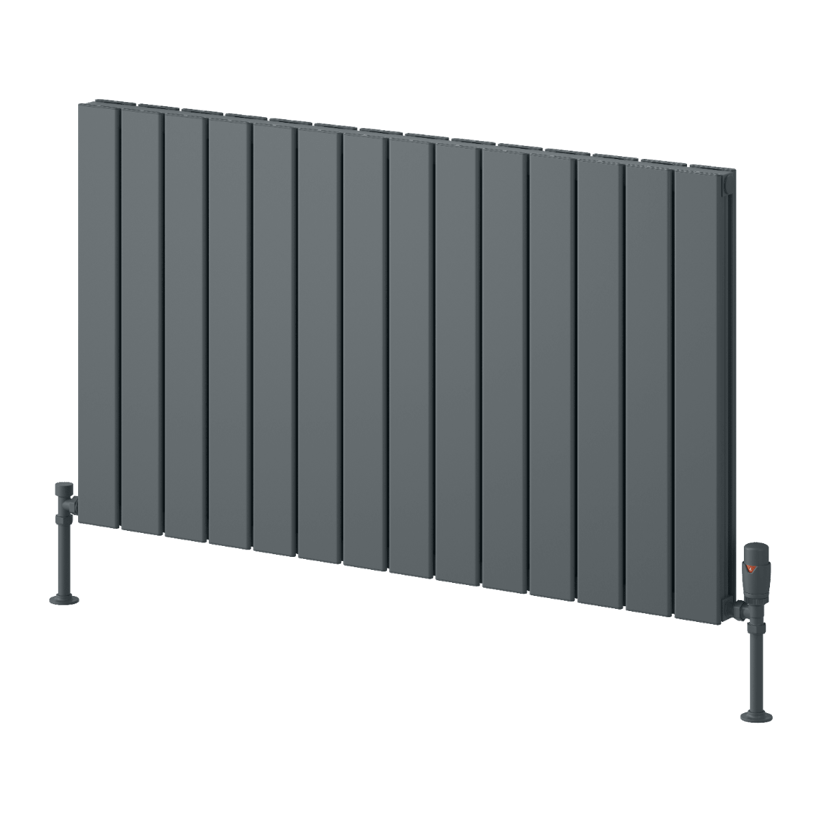 Reina Piatto Aluminium Horizontal Double Panel Radiator in 600H x 1045W