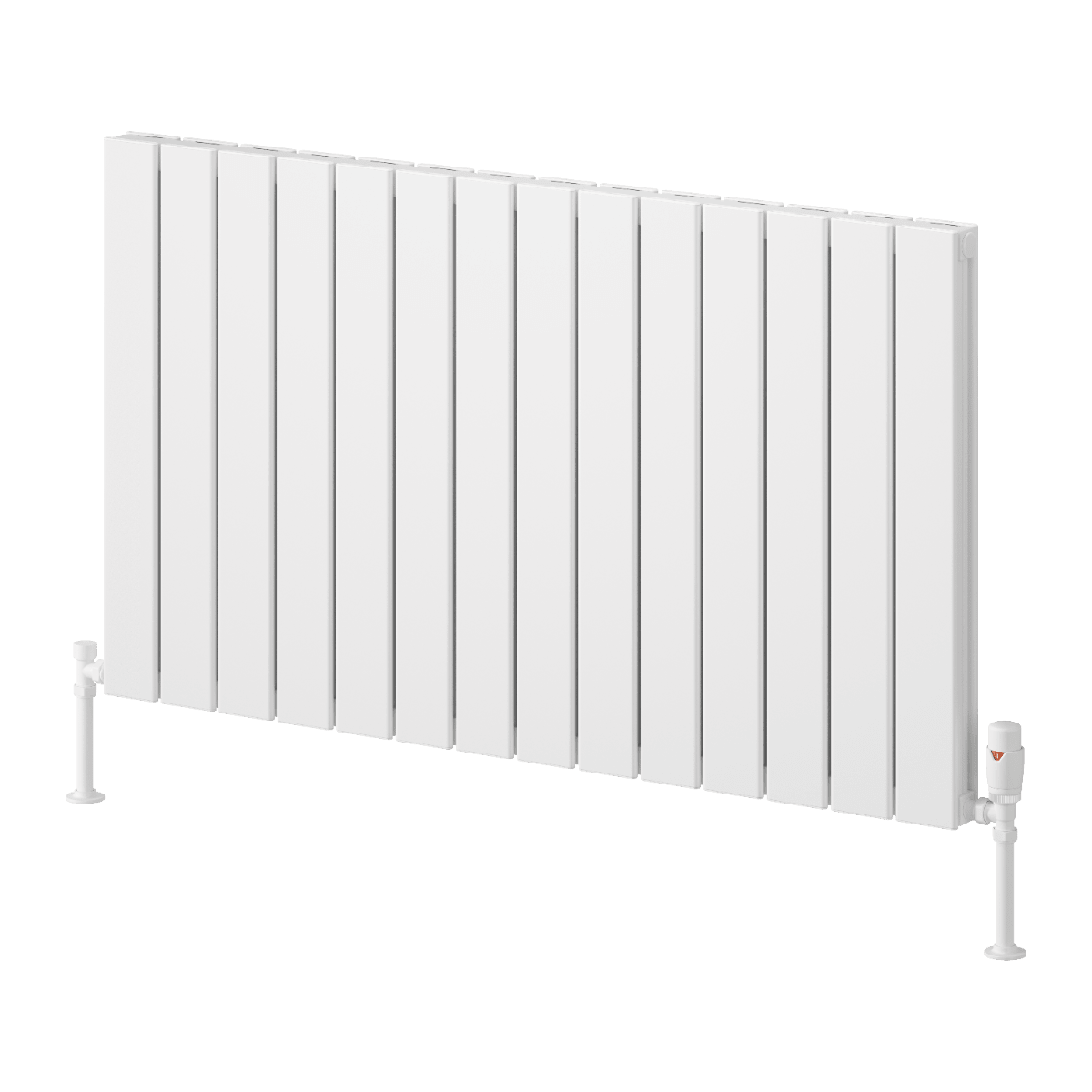 Reina Piatto Aluminium Horizontal Double Panel Radiator in 600H x 1045W