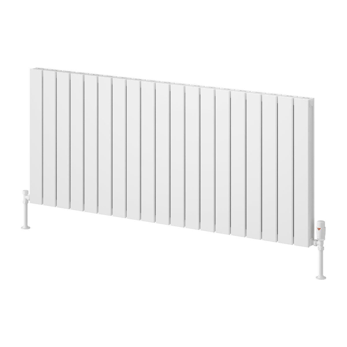 Reina Piatto Aluminium Horizontal Double Panel Radiator in 600H x 1420W