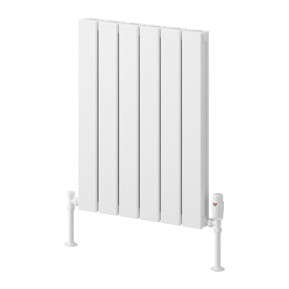 Reina Piatto Aluminium Horizontal Double Panel Radiator in 600H x 445W