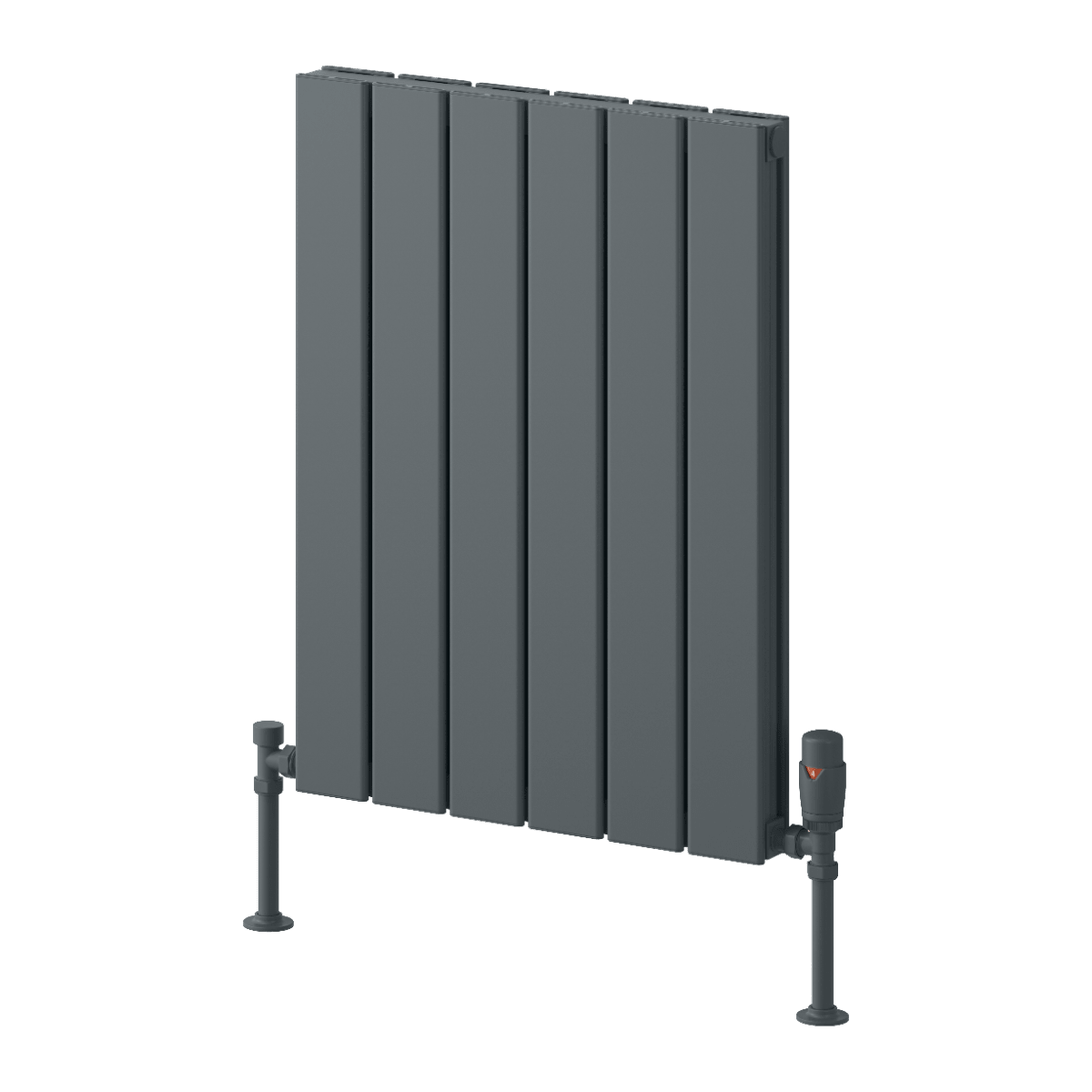 Reina Piatto Aluminium Horizontal Double Panel Radiator in 600H x 445W