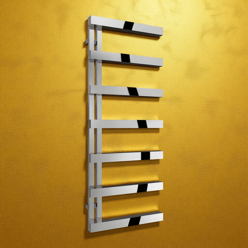 Reina Piazza Polished Stainless Steel Designer Towel Radiator in 1270H x 500W