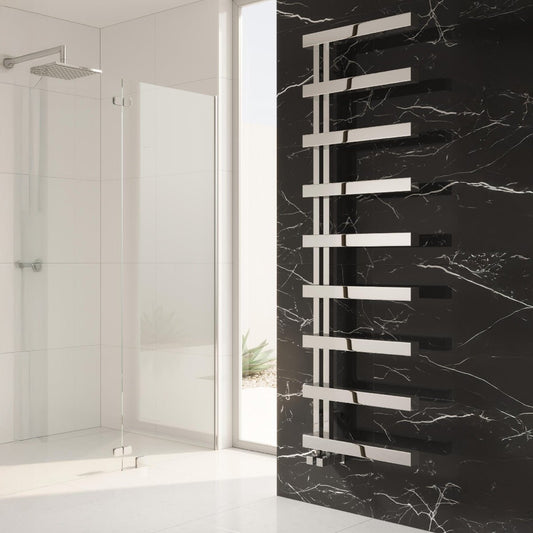 Reina Piazza Polished Stainless Steel Designer Towel Radiator in 1670H x 500W