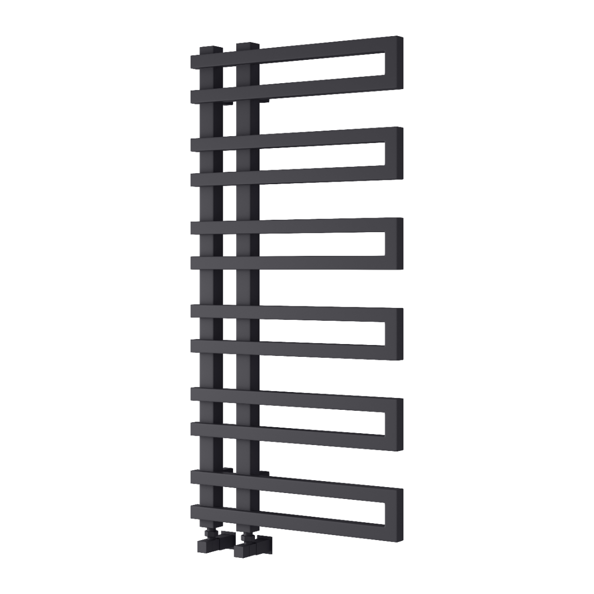 Reina Pietra Modern Wall Mounted Heated Steel Towel Rail | 2 colours, 3 sizes