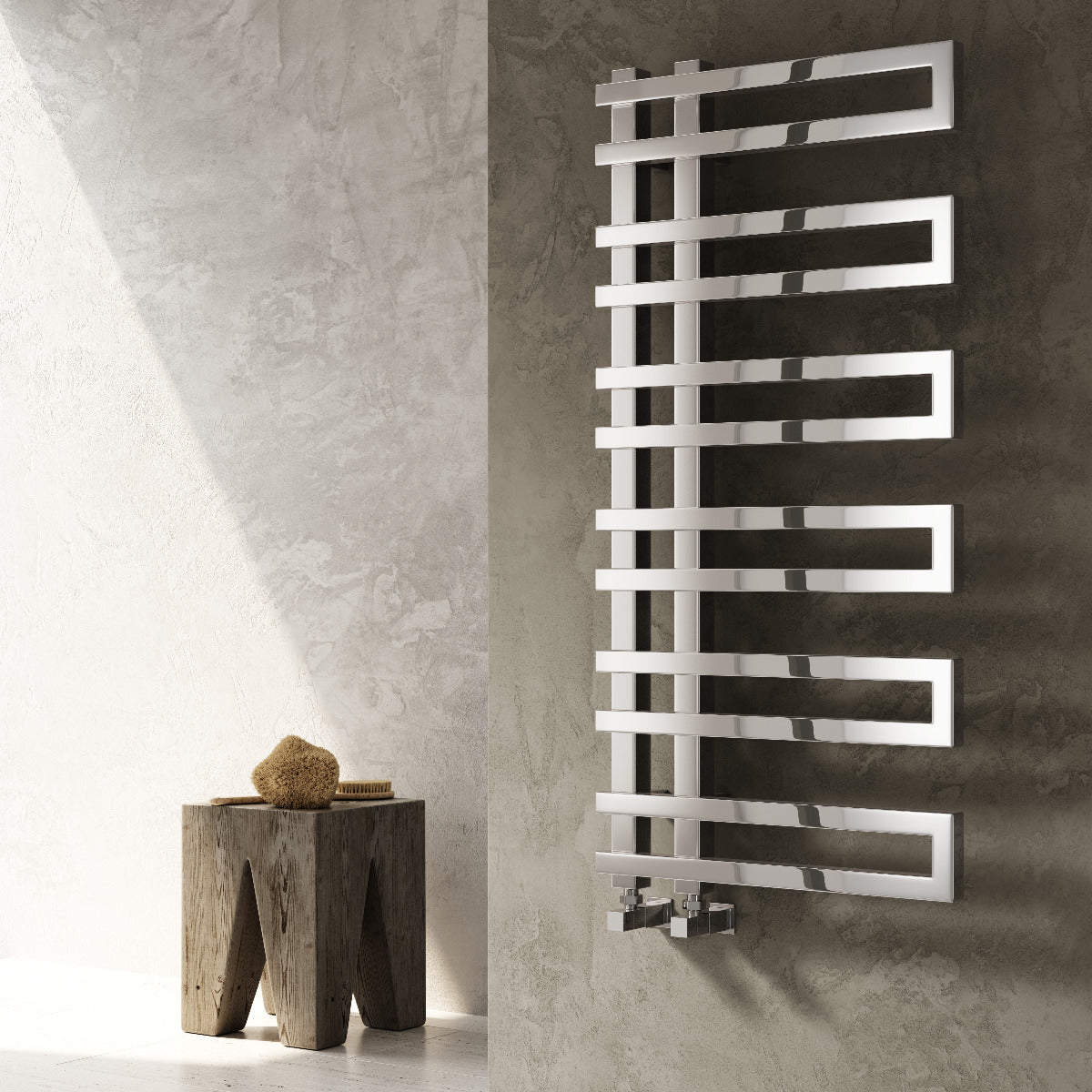 Reina Pietra Modern Wall Mounted Heated Towel Rail