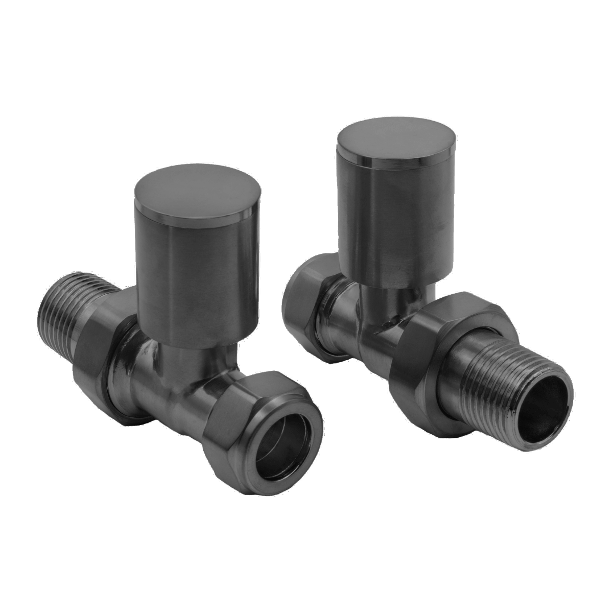Reina Portland Straight Valves in Brushed Brass