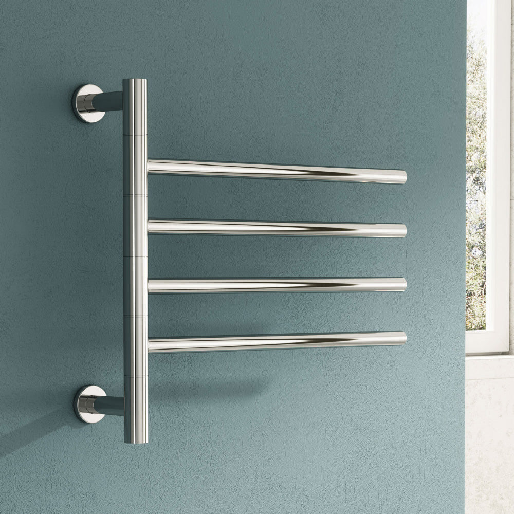 Reina Rance Dry Electric Heated Towel Rail in Polished Stainless Steel | 1 colour, 1 size