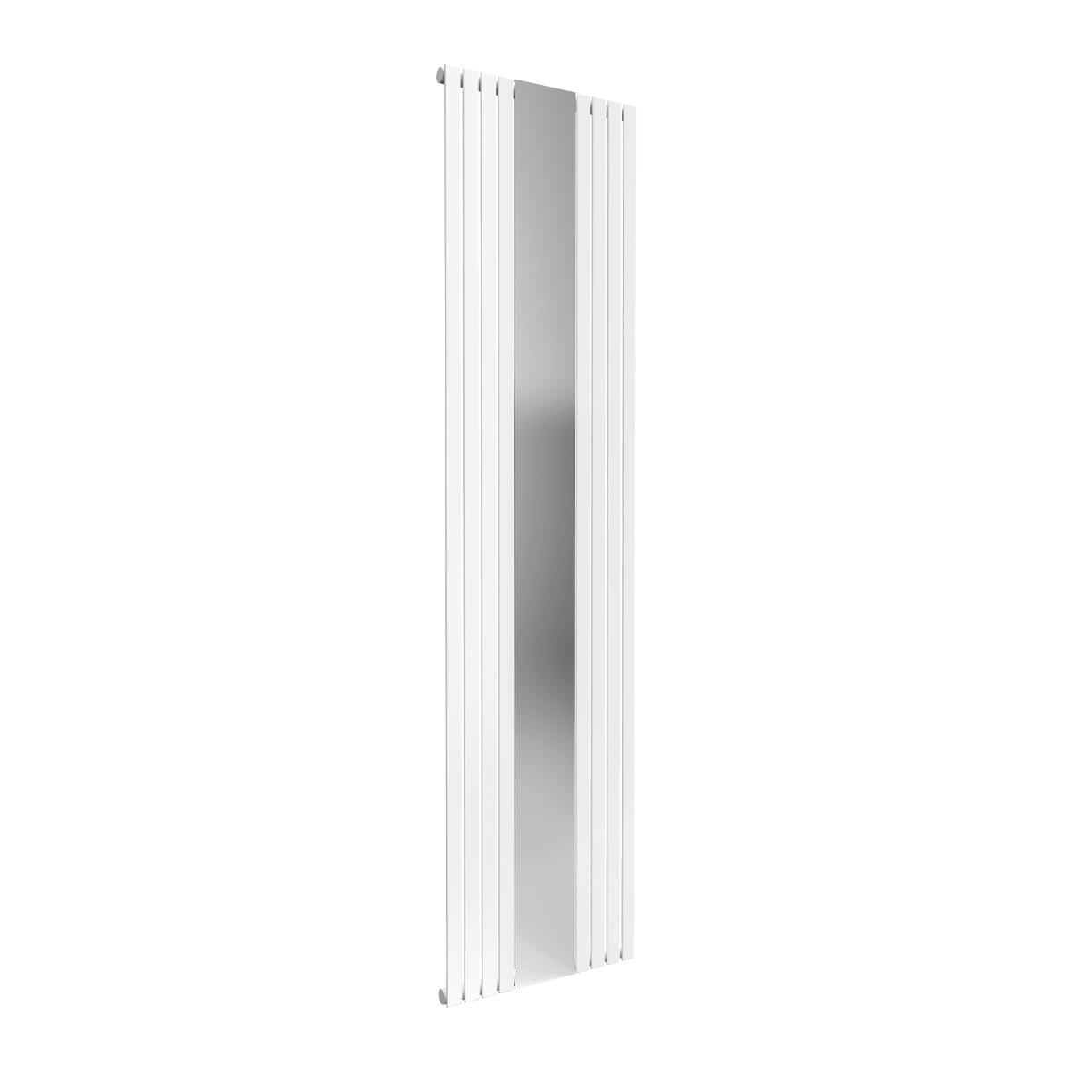 Reina Reflect Heated Mirror Steel Radiator in White
