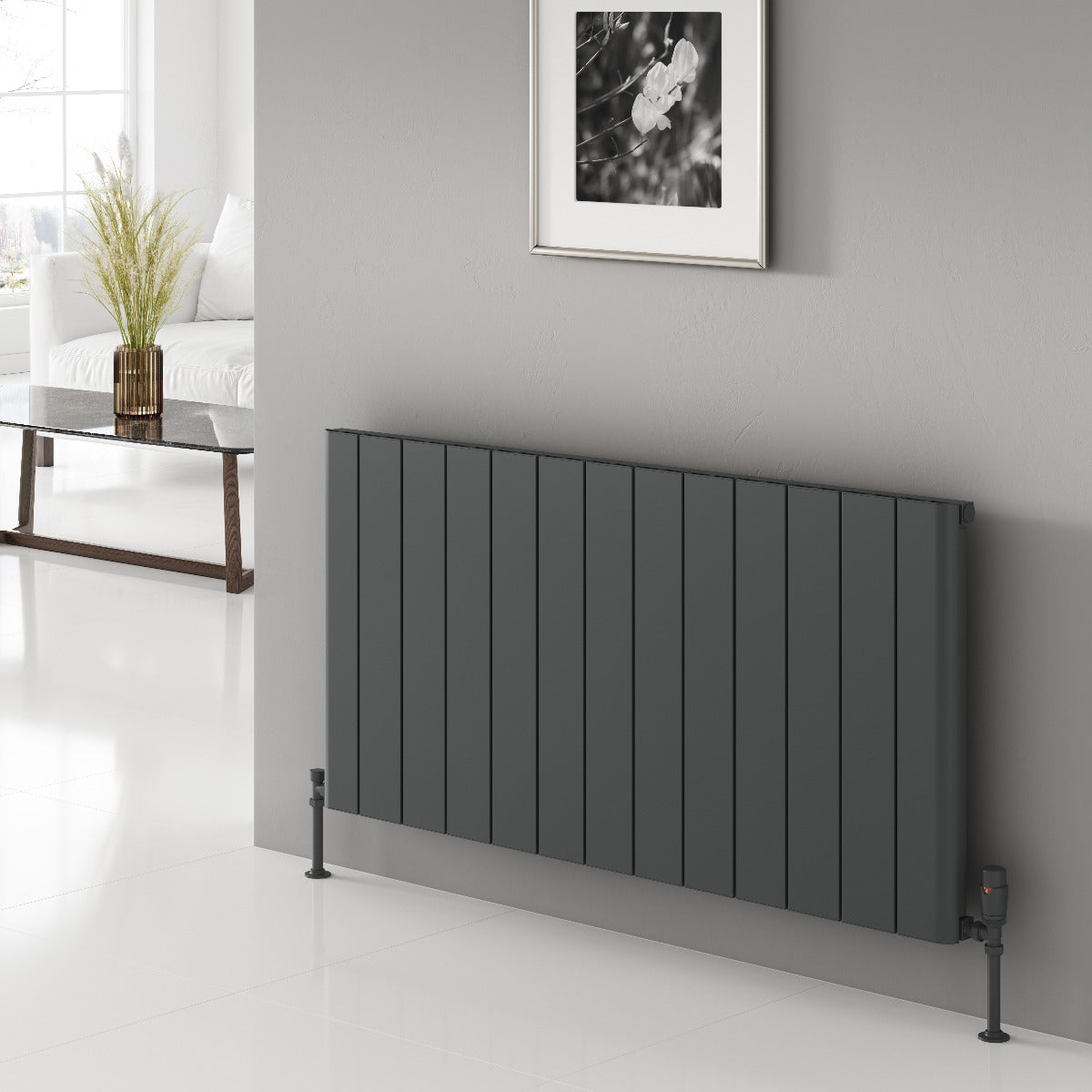 Reina Resia Horizontal Flat Panel Radiator | 2 colours, 6 sizes
