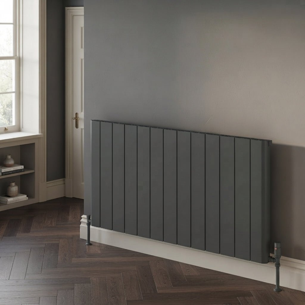 Reina Resia Horizontal Flat Panel Radiator in 600H x 470W