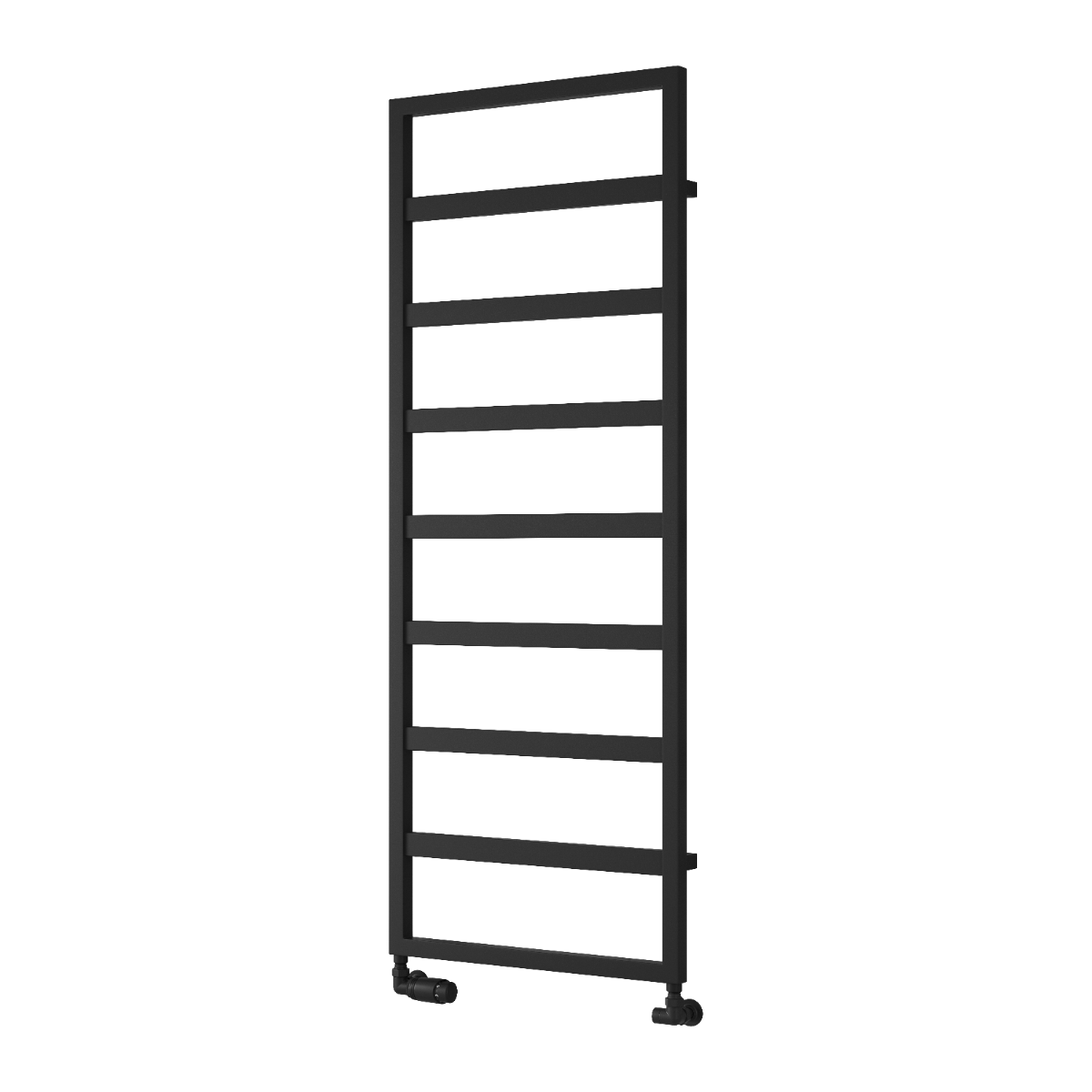Reina Rezzo Steel Modern Wall Mounted Black Towel Radiator | 6 sizes