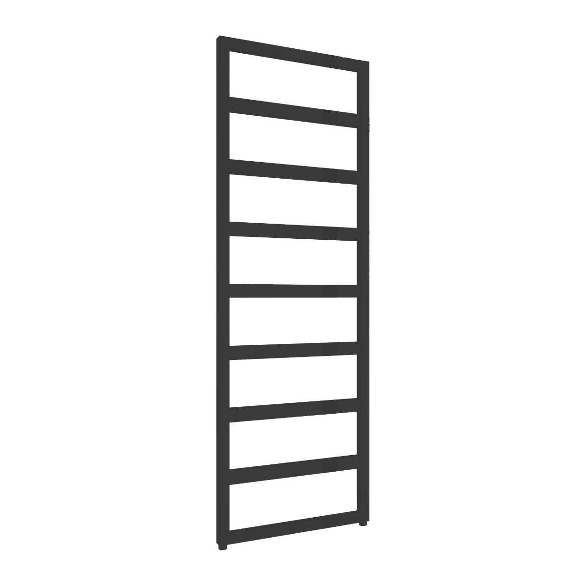 Reina Rezzo Steel Modern Wall Mounted Black Towel Radiator | 6 sizes