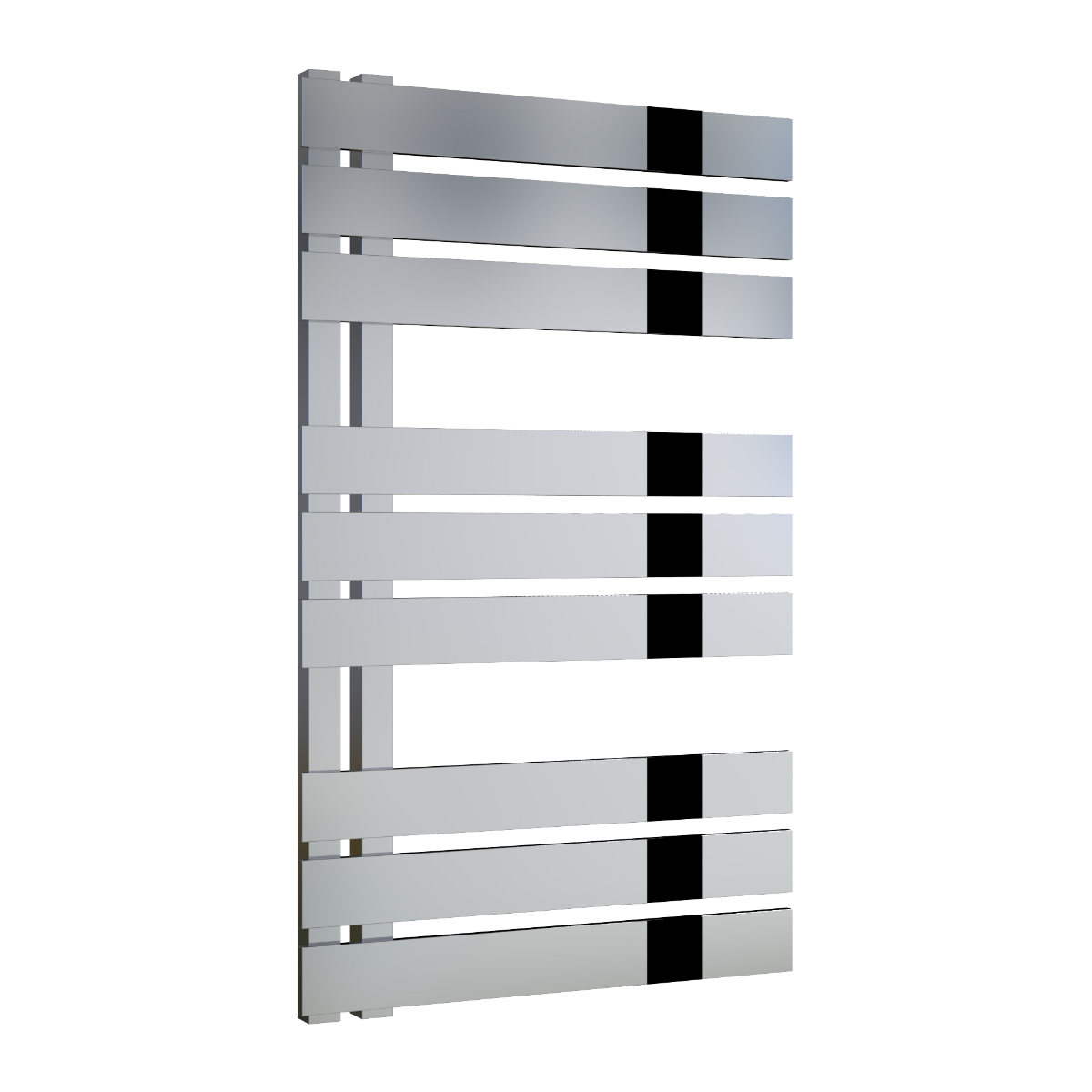 Reina Ricadi Tiered Polished Stainless Steel Bathroom Radiator