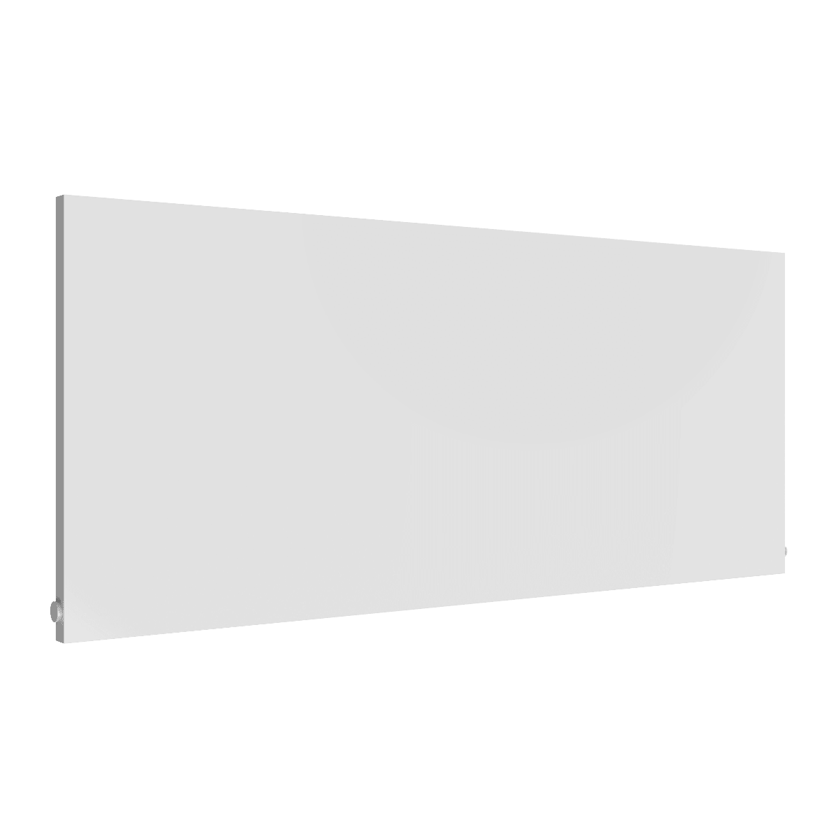 Reina Slimline Horizontal Flat Panel Steel Radiator in White