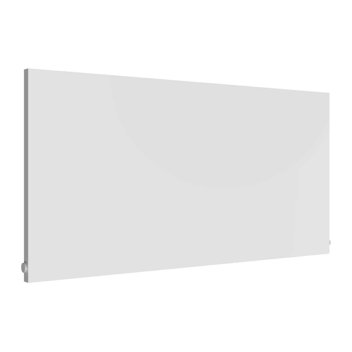 Reina Slimline Horizontal Flat Panel Steel Radiator in White