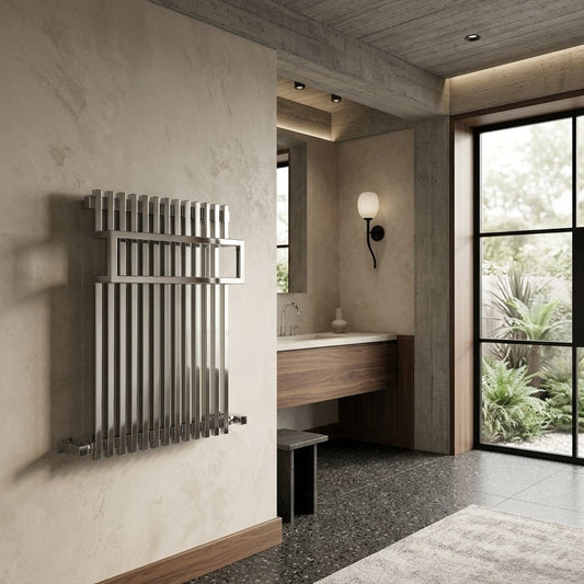 Reina Sori Modern Towel Radiator in Chrome