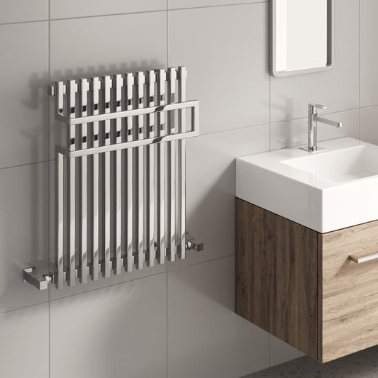 Reina Sori Modern Towel Radiator in Chrome