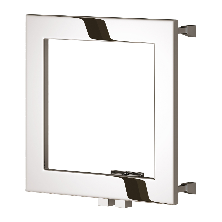 Reina Square Polished Stainless Steel Modern Radiator 450H x 450W | 1 colour, 1 size