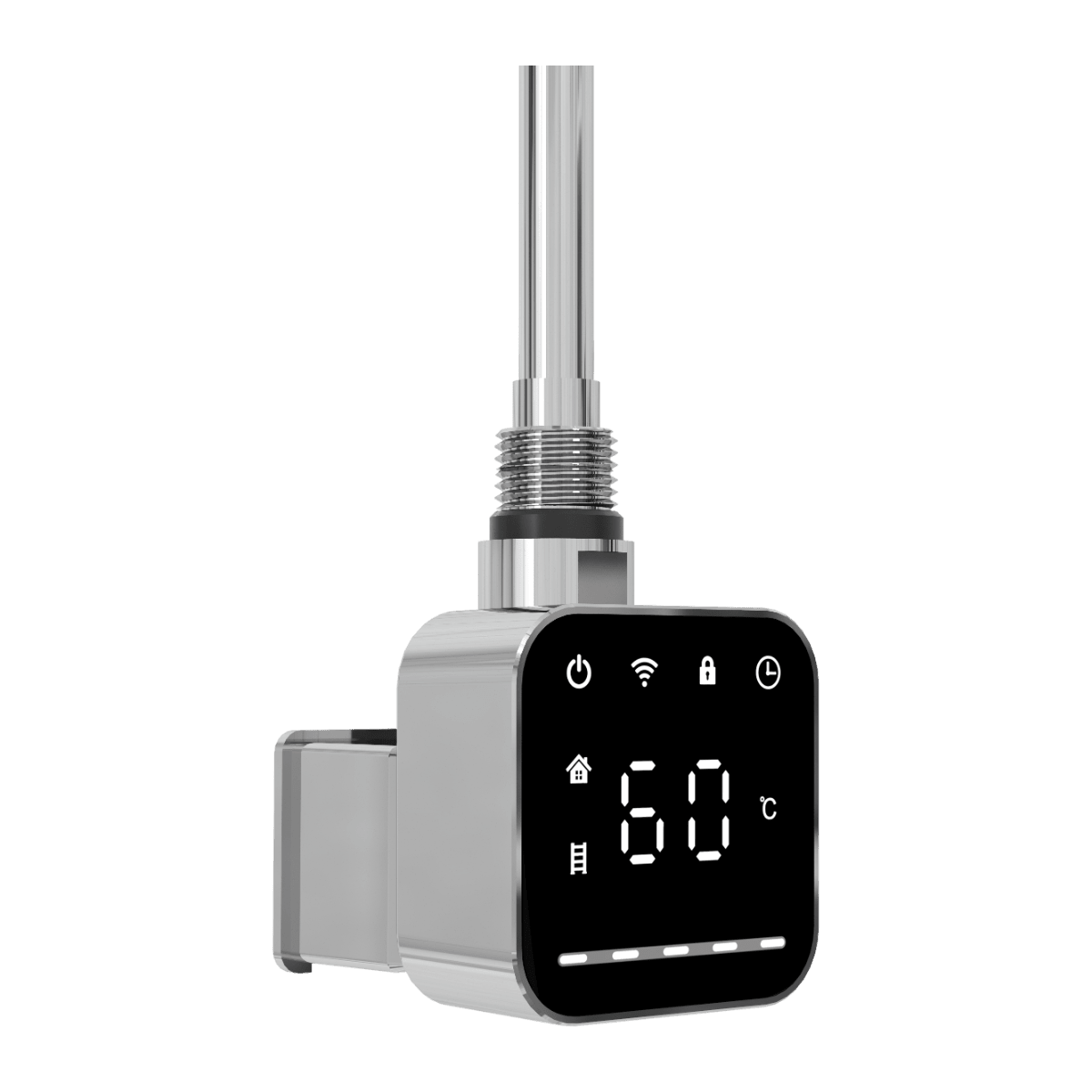 Reina Square Chrome Thermostatic WIFI Radiator Element in 300W