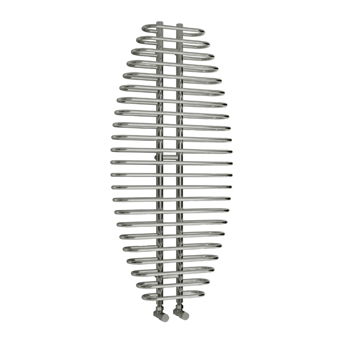 Reina Teano Chrome Steel Modern Bathroom Radiator in Chrome