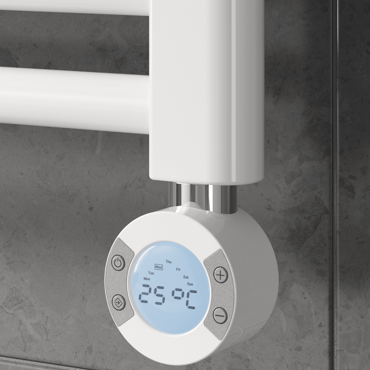 Reina Weekly Thermostatic Radiator Control Unit in White