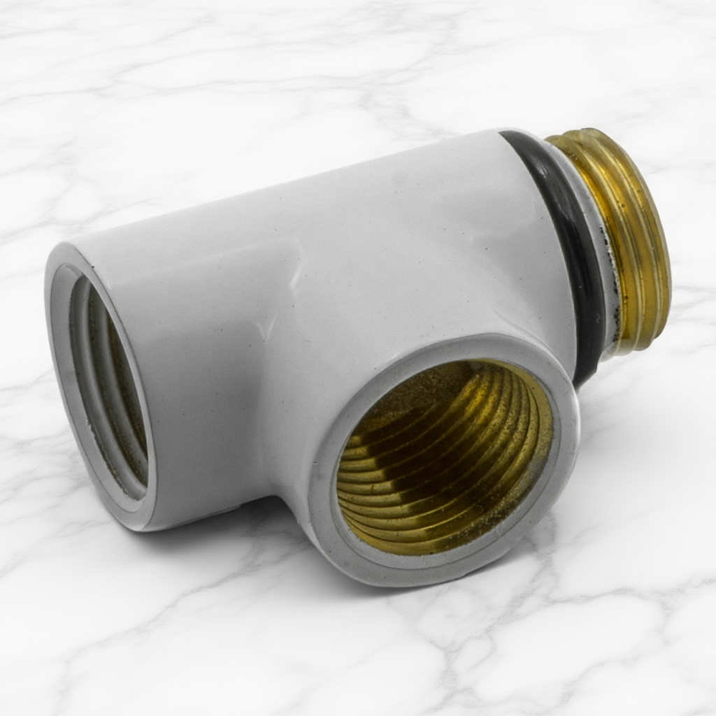 Reina Dual Fuel T-Piece Pipe Connector | 4 colours, 1 size