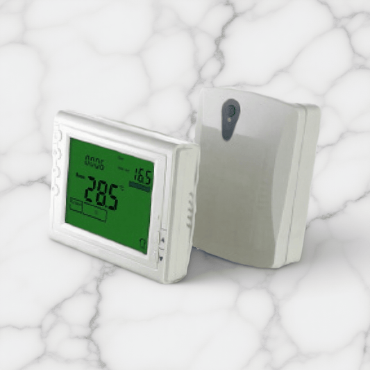 Reina Wireless Programmable White Radiator Thermostat in White