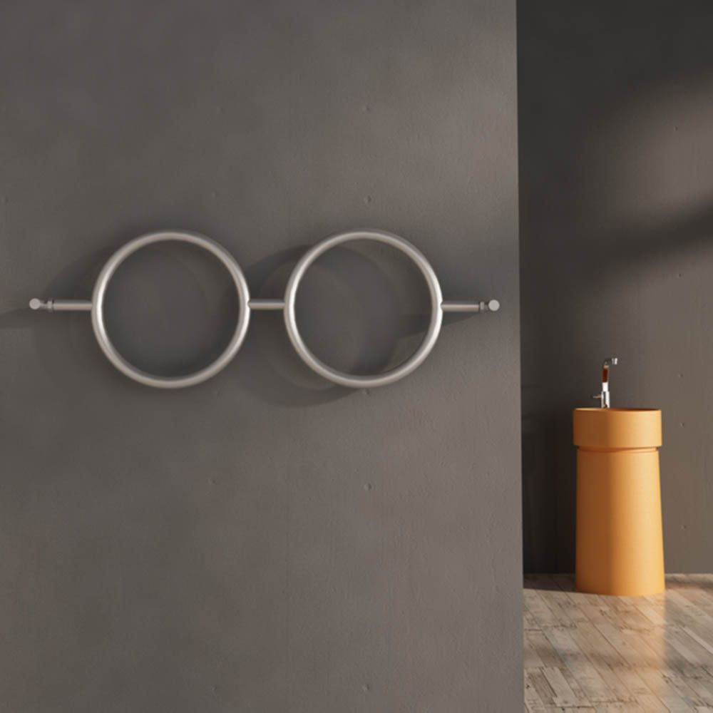 Carisa Roni Stainless Steel Hoop Towel Radiator | 2 finishes, 2 sizes