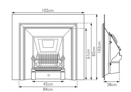 Carron Royal Cast Iron Fireplace Insert