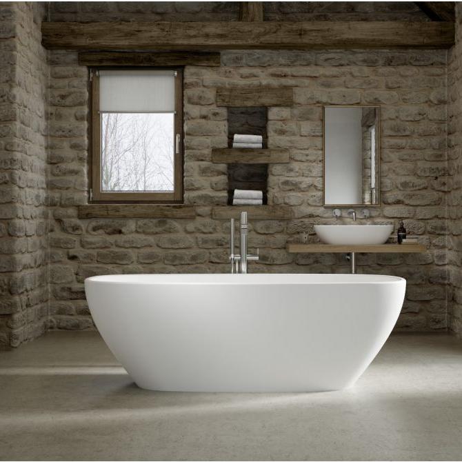 Royce Morgan Amazon is a Freestanding Bath Tub Contemporary Double - Ended Design with size, L1750 x W750 x H680mm