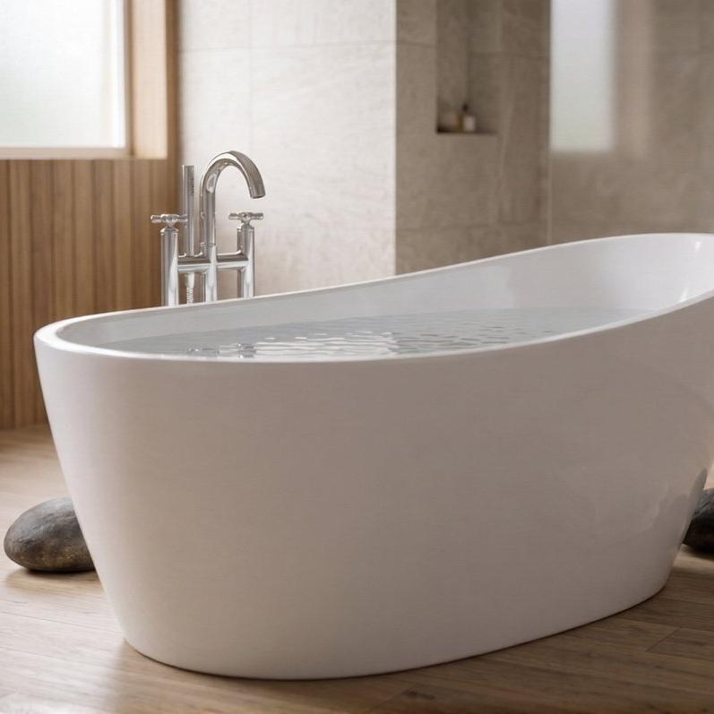 Royce Morgan Bayford Freestanding Bath Tub Compact Double - Ended Style in L1510 x W740 x H700mm