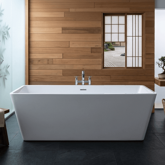 Royce Morgan Blakeney Freestanding Angular Contemporary Bath Tub in L1645 x W720 x H580mm