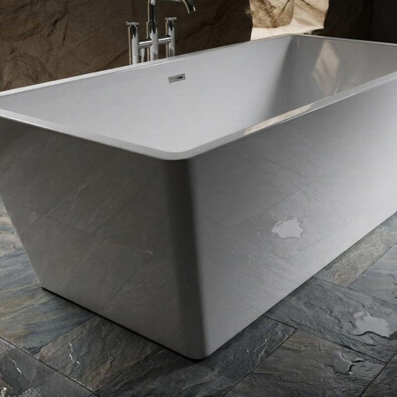 Royce Morgan Blakeney Freestanding Angular Contemporary Bath Tub in L1645 x W720 x H580mm