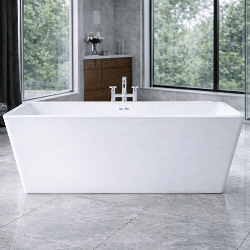 Royce Morgan Blakeney Freestanding Angular Contemporary Bath Tub in L1645 x W720 x H580mm