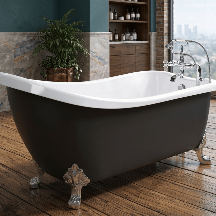 Royce Morgan Chatsworth Freestanding Bath Tub Classic Roll Top Finish in L1530 x W710 x H755