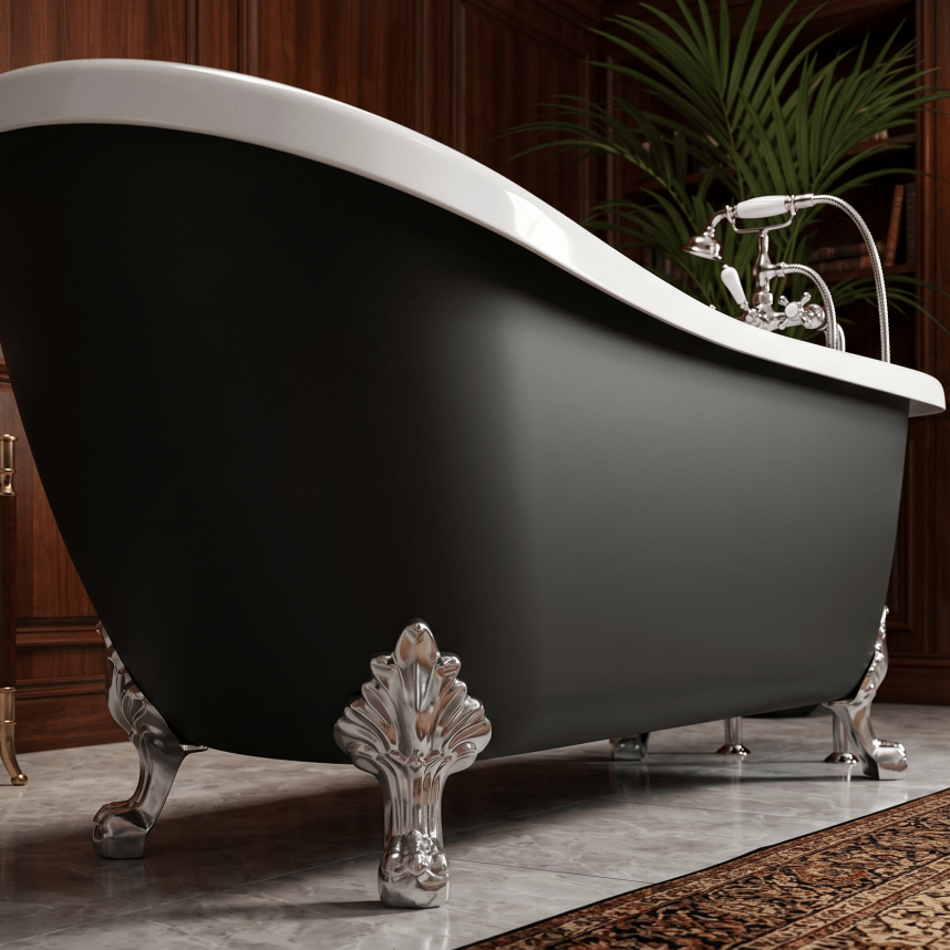 Royce Morgan Chatsworth Freestanding Bath Tub Classic Roll Top Finish in L1530 x W710 x H755