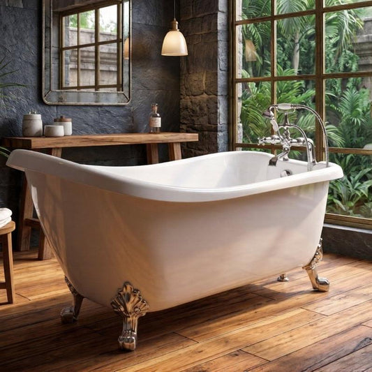 Royce Morgan Chatsworth Freestanding Bath Tub Classic Roll Top Finish in L1530 x W710 x H755