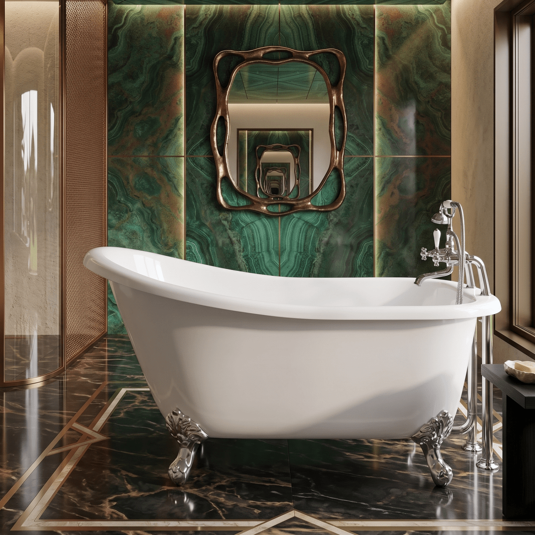 Royce Morgan Chatsworth Freestanding Bath Tub Classic Roll Top Finish in L1530 x W710 x H755