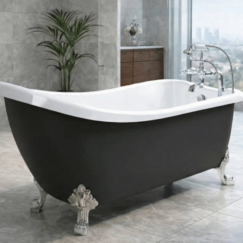 Royce Morgan Chatsworth Freestanding Bath Tub Classic Roll Top Finish in L1530 x W710 x H755