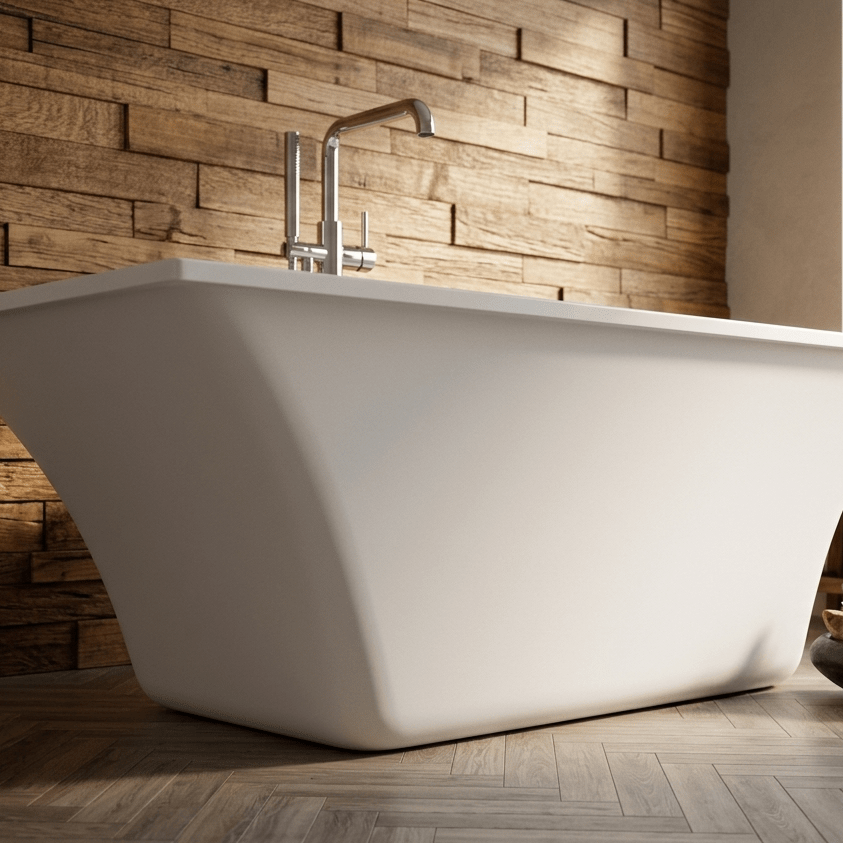 Royce Morgan Churchill Freestanding Bath Tub Grand Roll Top Double - Ended in L1800 x W860 x H600mm