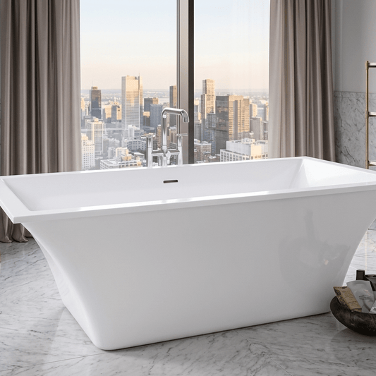 Royce Morgan Churchill Freestanding Bath Tub Grand Roll Top Double - Ended in L1800 x W860 x H600mm