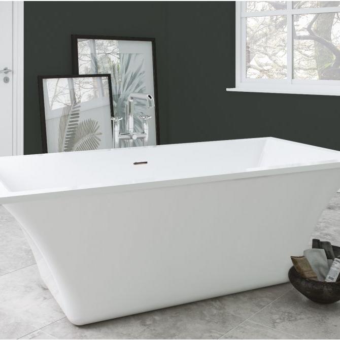 Royce Morgan Churchill Freestanding Bath Tub Grand Roll Top Double - Ended in L1800 x W860 x H600mm
