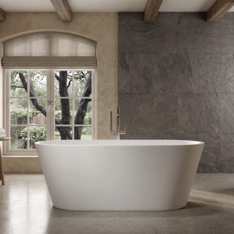 Royce Morgan Colorado Freestanding Bath Tub Modern Double - Ended Style in L1600 x W700 x H580mm