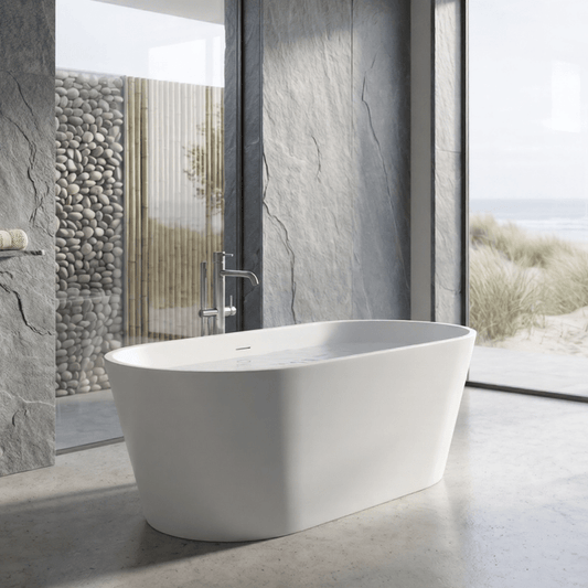 Royce Morgan Colorado Freestanding Bath Tub Modern Double - Ended Style in L1600 x W700 x H580mm